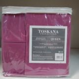 SET DE SABANAS QUEEN TOSKANA 6 PIEZAS MORADO