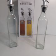 JUEGO DE BOTELLAS DE VIDRIO CON DISPENSADOR