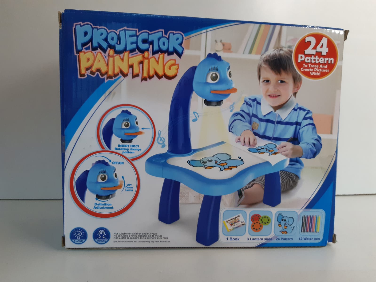 Proyector infantil con pizarron, variedad de colores 222-2 – Joinet